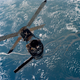 Una foto de Skylab sobre la Tierra, capturada por la tripulación de la misión Skylab 3, quienes permanecieron un total de 59 días a bordo del laboratorio espacial.
